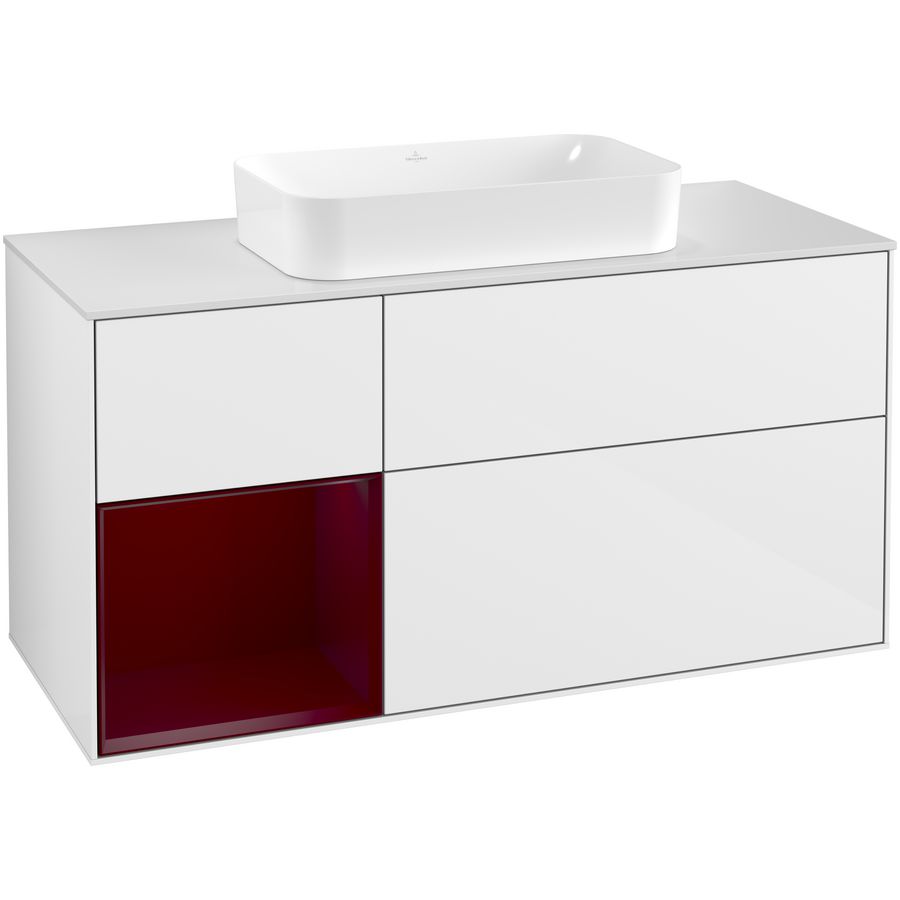 Wastafelonderkast Finion 1200x603x501mm G.White.L F291HBGF