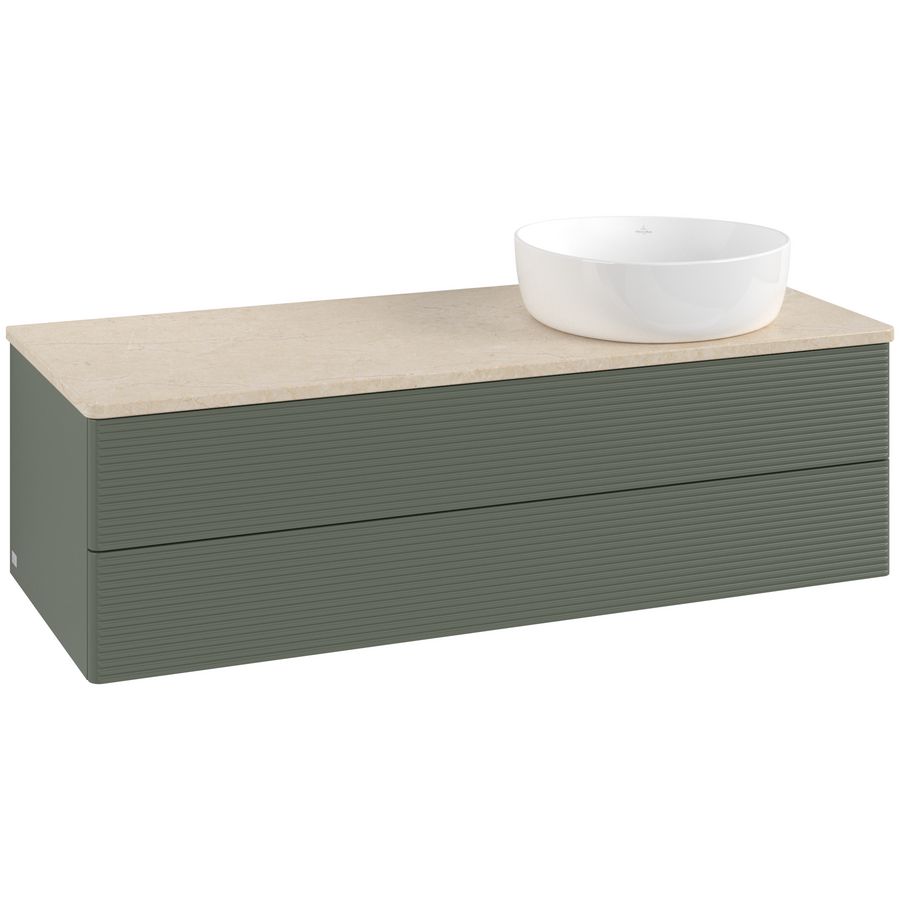 Wastafelonderkast Antao 1200x360x500mm L.Green Matt Lacquer L23113HL