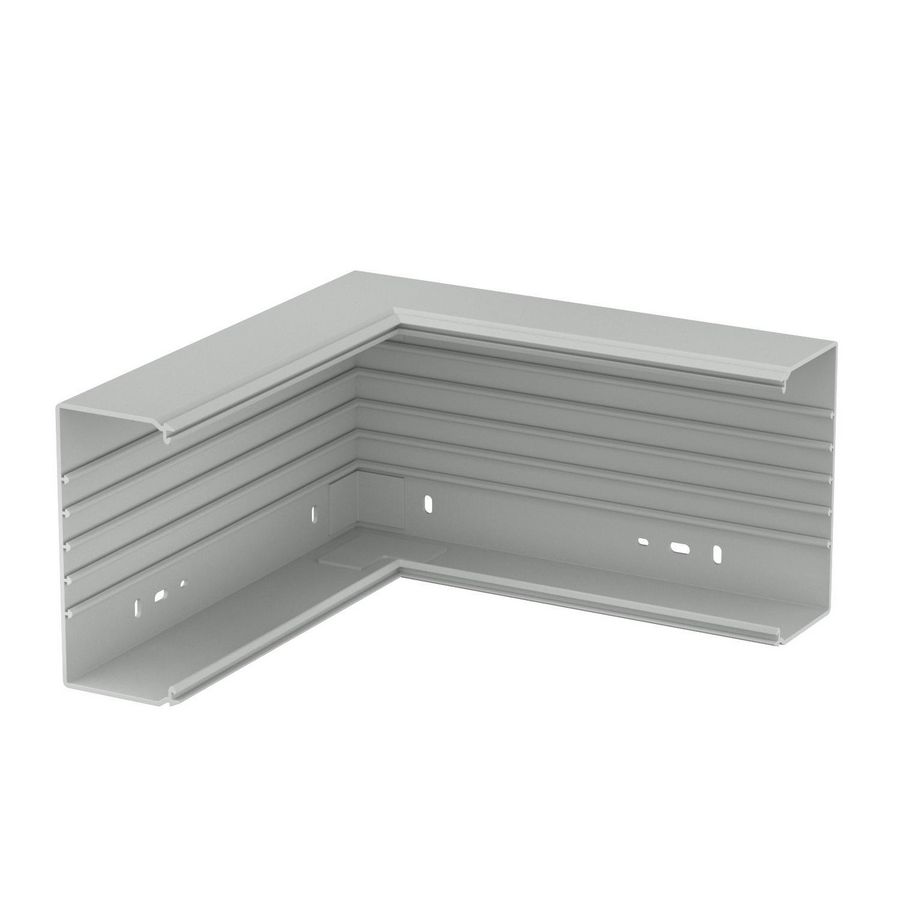 Binnenhoek 329x170x80 polyvinylchlorid lichtgrijs