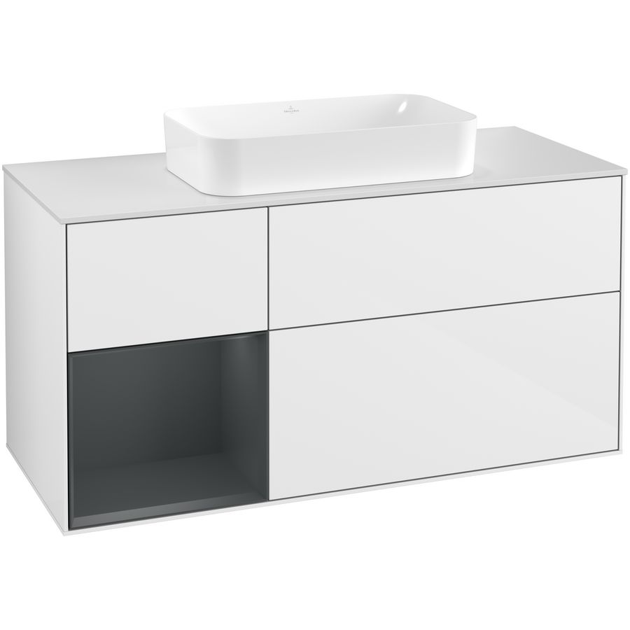 Wastafelonderkast Finion 1200x603x501mm G.White.L F291HGGF