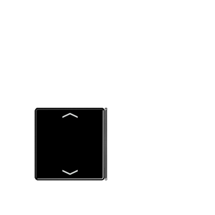 Tastafdekking A/AS 4-voudig pijl zwart KNX
