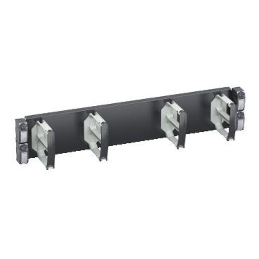 Kabelgeleiderpaneel 19" 2U 4x Open ring Actassi 19-C