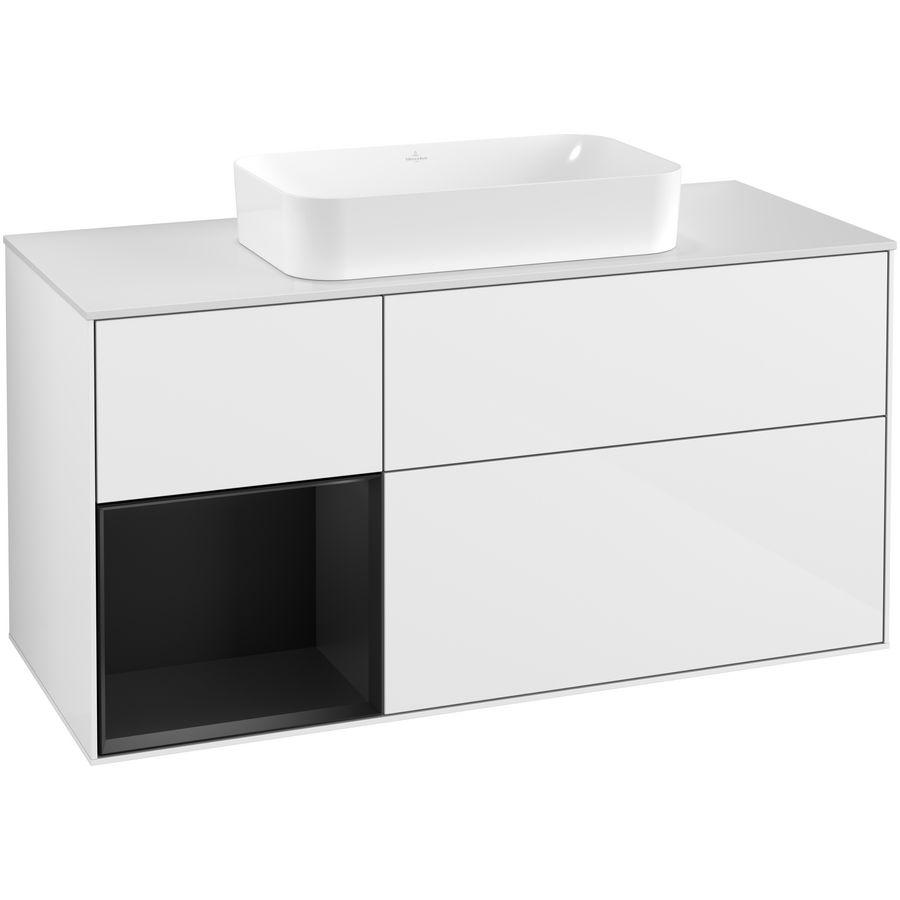 Wastafelonderkast Finion 1200x603x501mm G.White.L F291PDGF