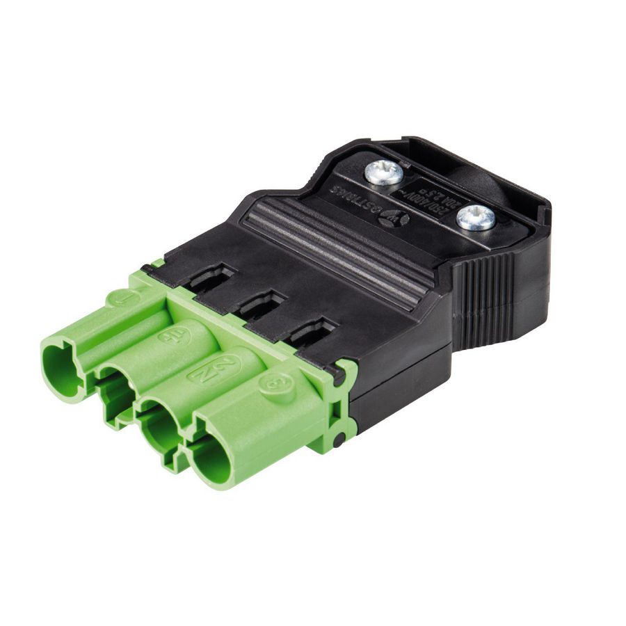 Kabelsteker GST18I4 male groen schroef VVE=50