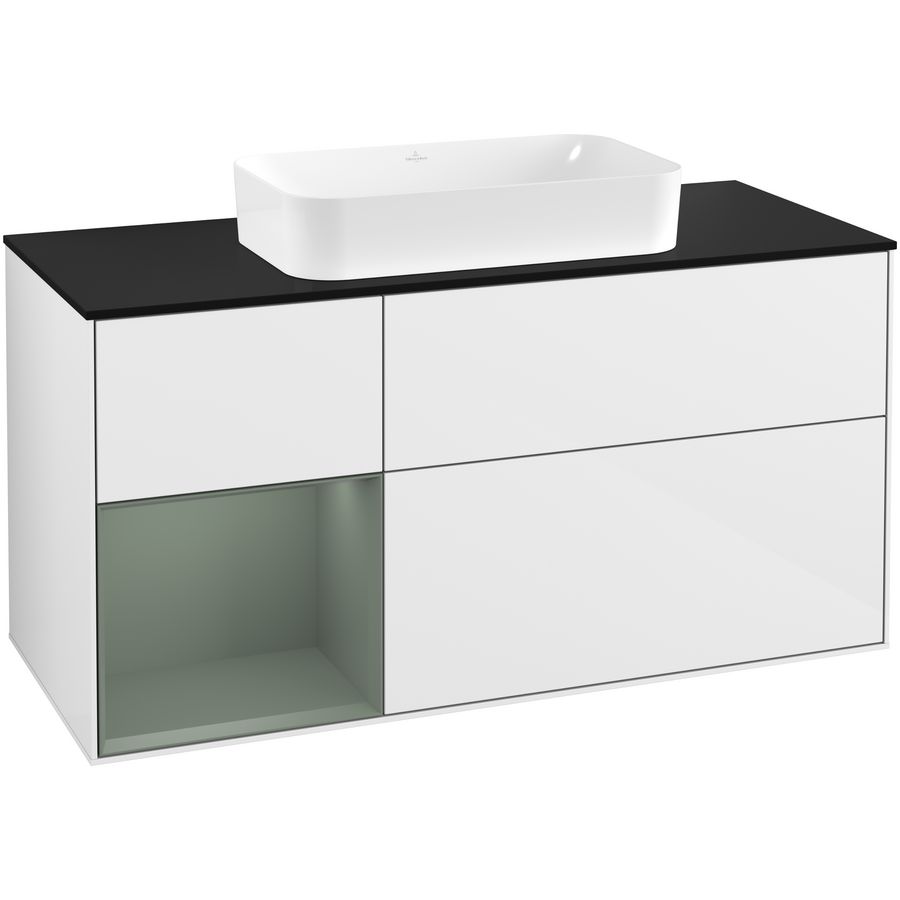 Wastafelonderkast Finion 1200x603x501mm G.White.L F292GMGF