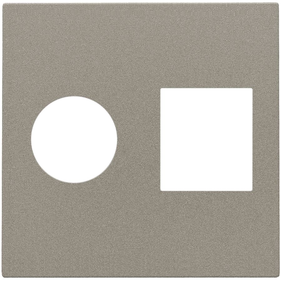 Afwerkingsset enkelvoudige coax/netwerkaans. RJ45 bronze