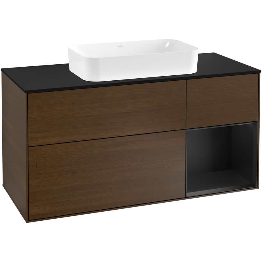 Wastafelonderkast Finion 1200x603x501mm W.Veneer F302PDGN