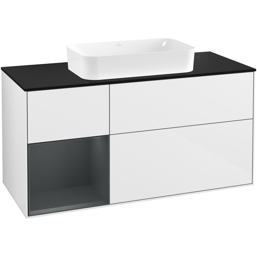 Wastafelonderkast Finion 1200x603x501mm G.White.L F292HGGF