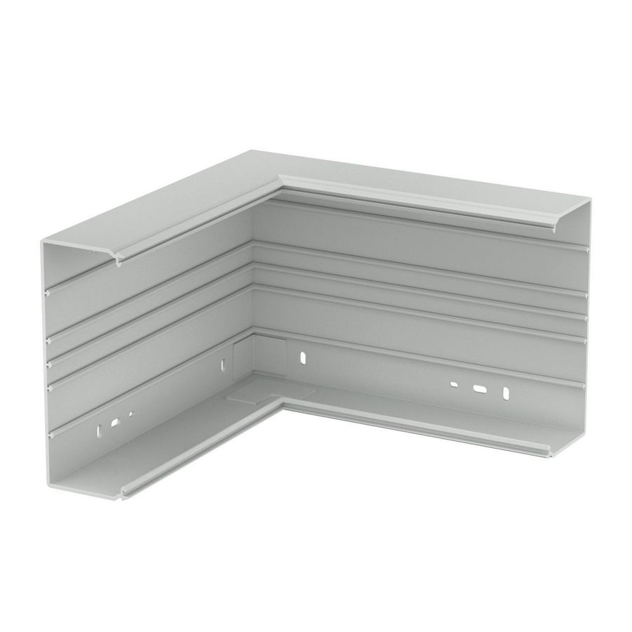 Binnenhoek 329x210x80 polyvinylchlorid lichtgrijs
