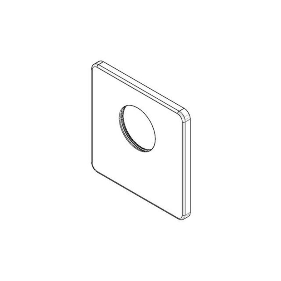 XTOOL Rozet 120x120x9mm chr 091102198-00