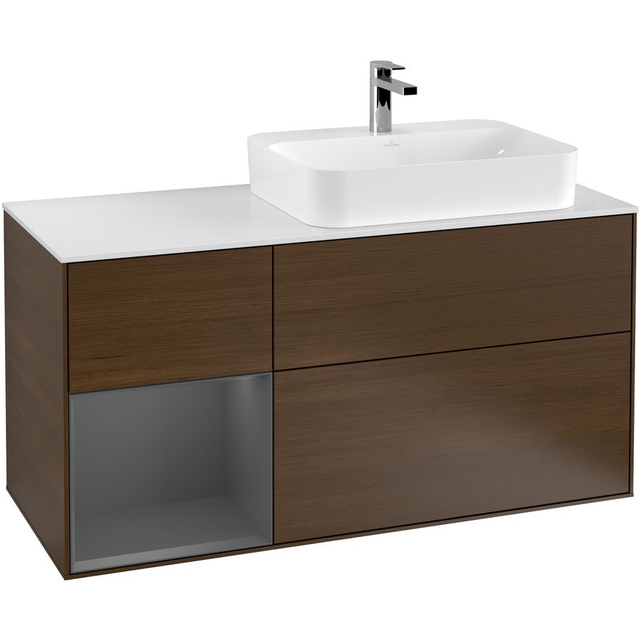 Wastafelonderkast Finion 1200x603x501mm W.Veneer F391GKGN