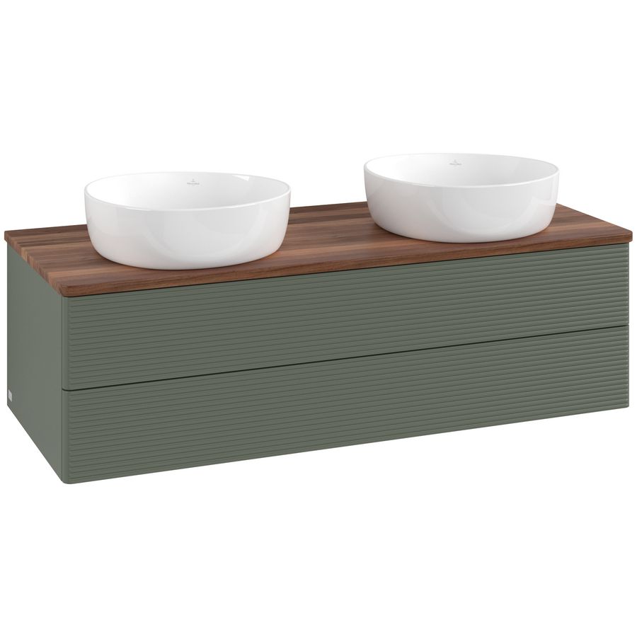 Wastafelonderkast Antao 1200x360x500mm L.Green Matt Lacquer L24112HL