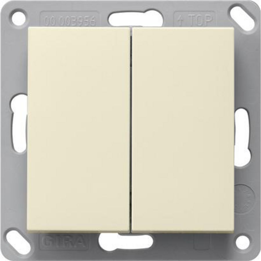 RF wandzender 2-voudig KNX System 55 creme wit