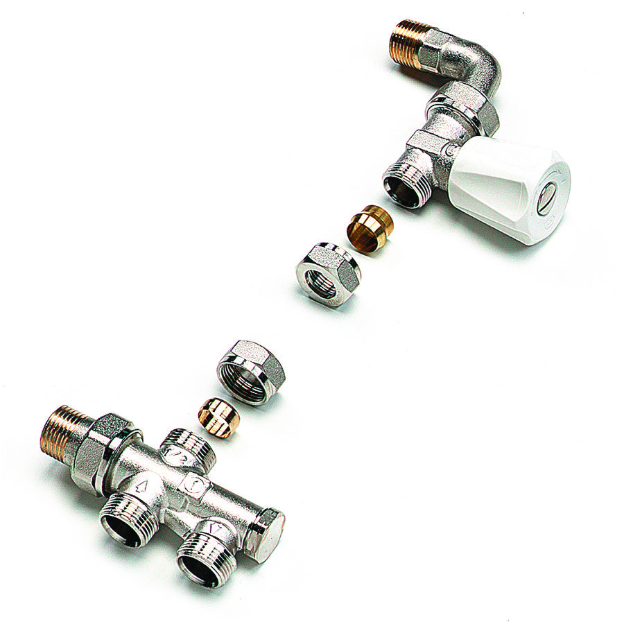 Aansluitcombinatie handbediend recht + bocht 1/2" 537EMB