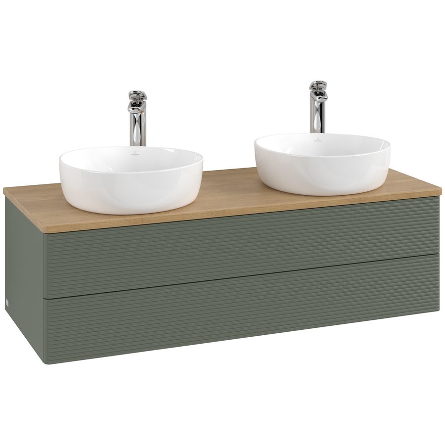 Wastafelonderkast Antao 1200x360x500mm L.Green Matt Lacquer L24151HL