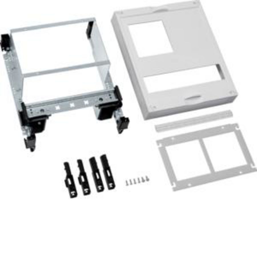 Bouwsteen voor 2 meetcomp. 96x96mm+extra DIN-rail 300x250mm