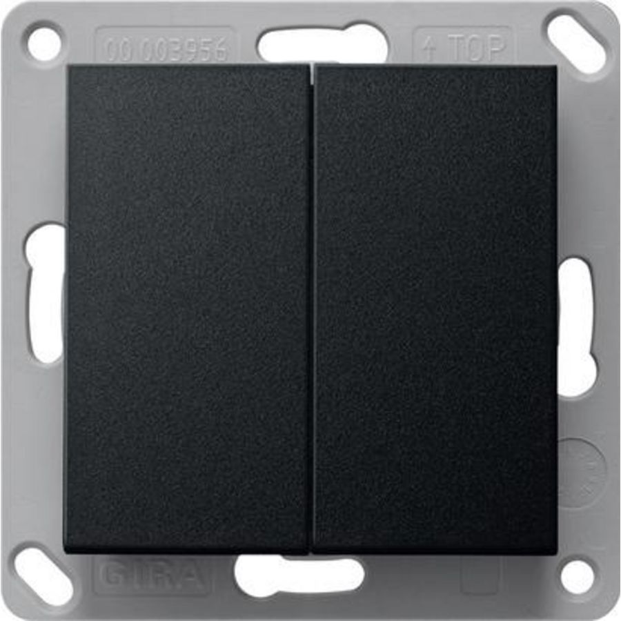 RF wandzender 2-voudig KNX System 55 zwart m
