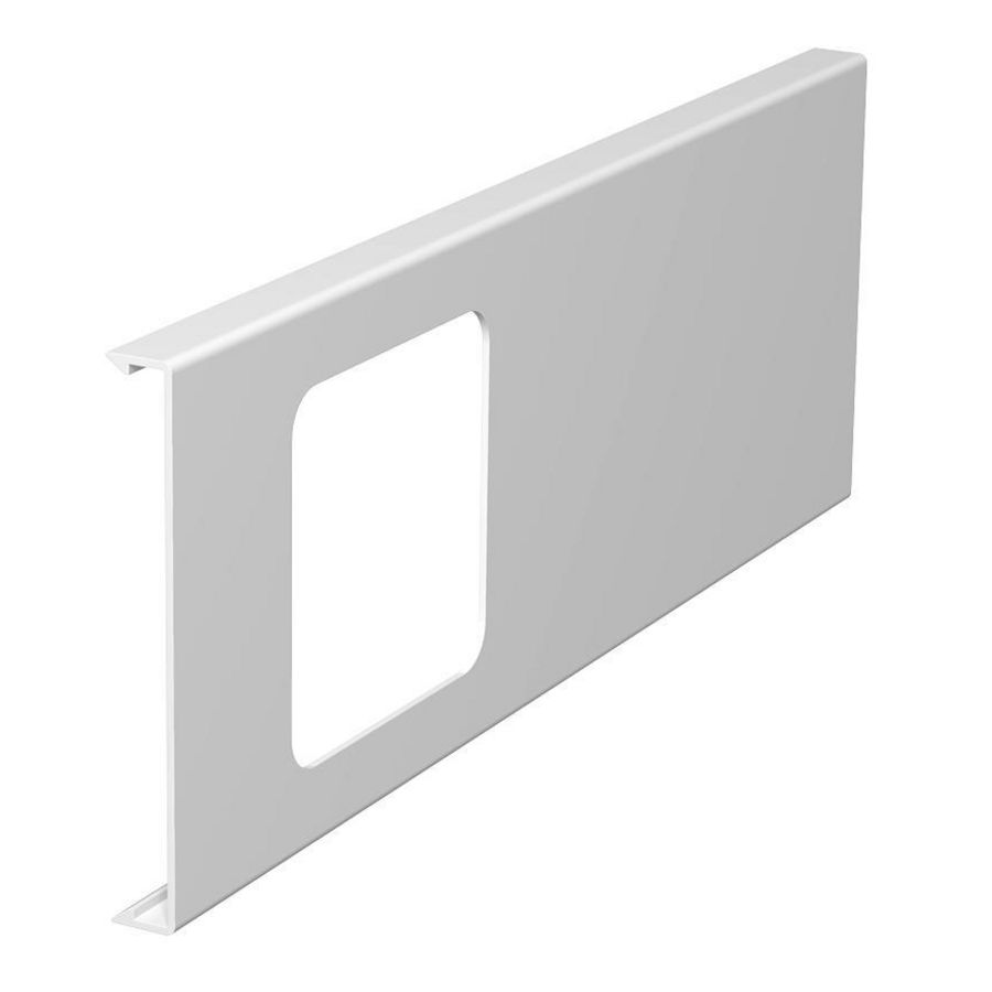 Deksel v.inbouwapparatuur, enkel 110x300mm puur wit