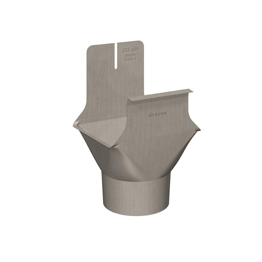 Zinken Graphite-Grey HWA trechteruitloop B333 aansluiting 100mm tbv bakgoot VVE=25