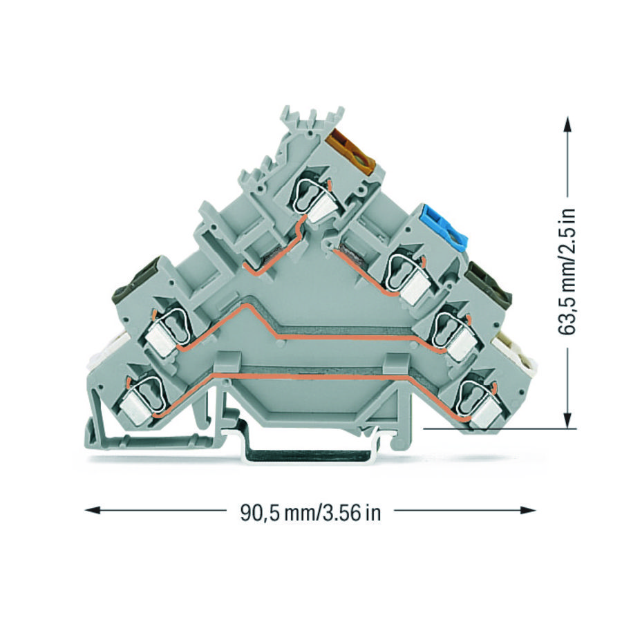 4-draads initiatorklem gekl.invoer 2,5mm² 280-580 VVE=50