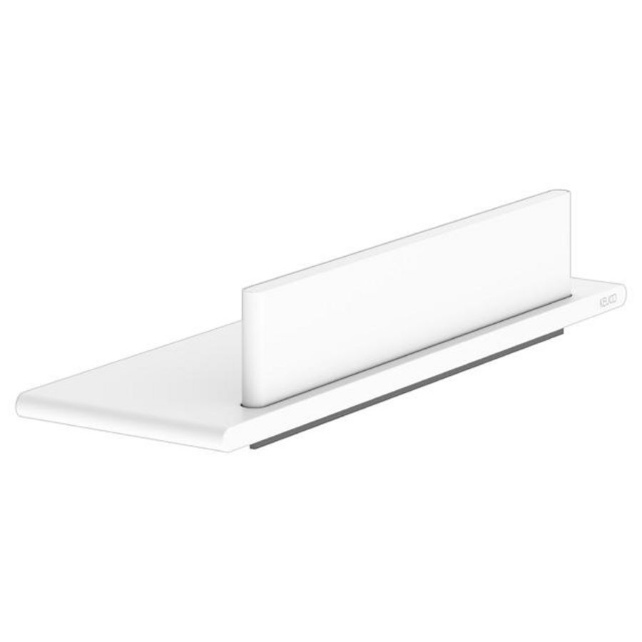 Douche-planchet geintegreerde wisser lijmset wit mat