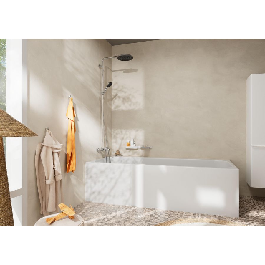 Showerpipe 260 1 straalsoort en badthermostaat handdouche 3 straalsoorten chroom Pulsify Puro