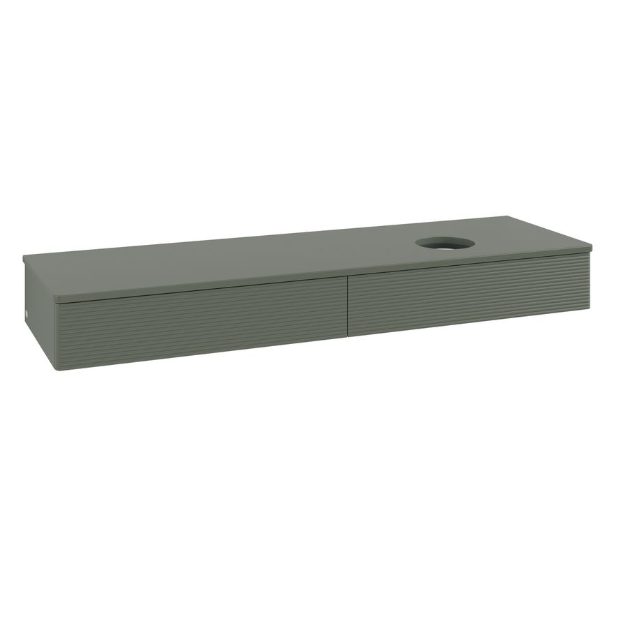 Wastafelonderkast Antao 1600x190x500mm L.Green Matt Lacquer K16110HL