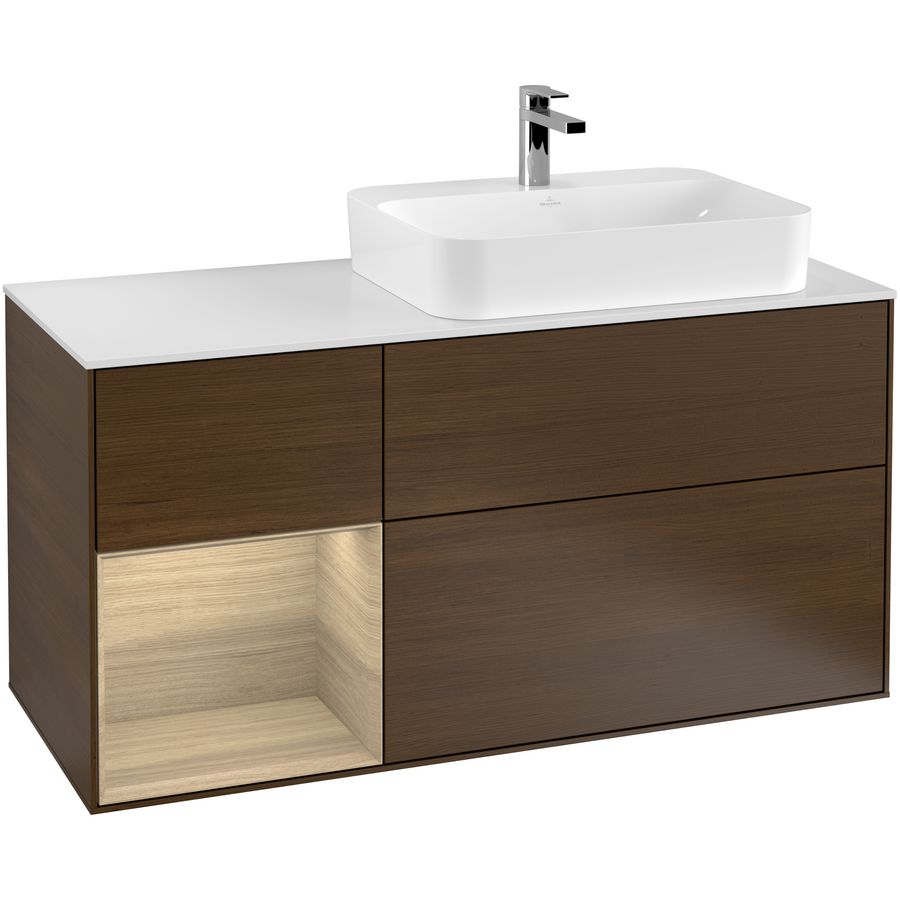 Wastafelonderkast Finion 1200x603x501mm W.Veneer F391PCGN