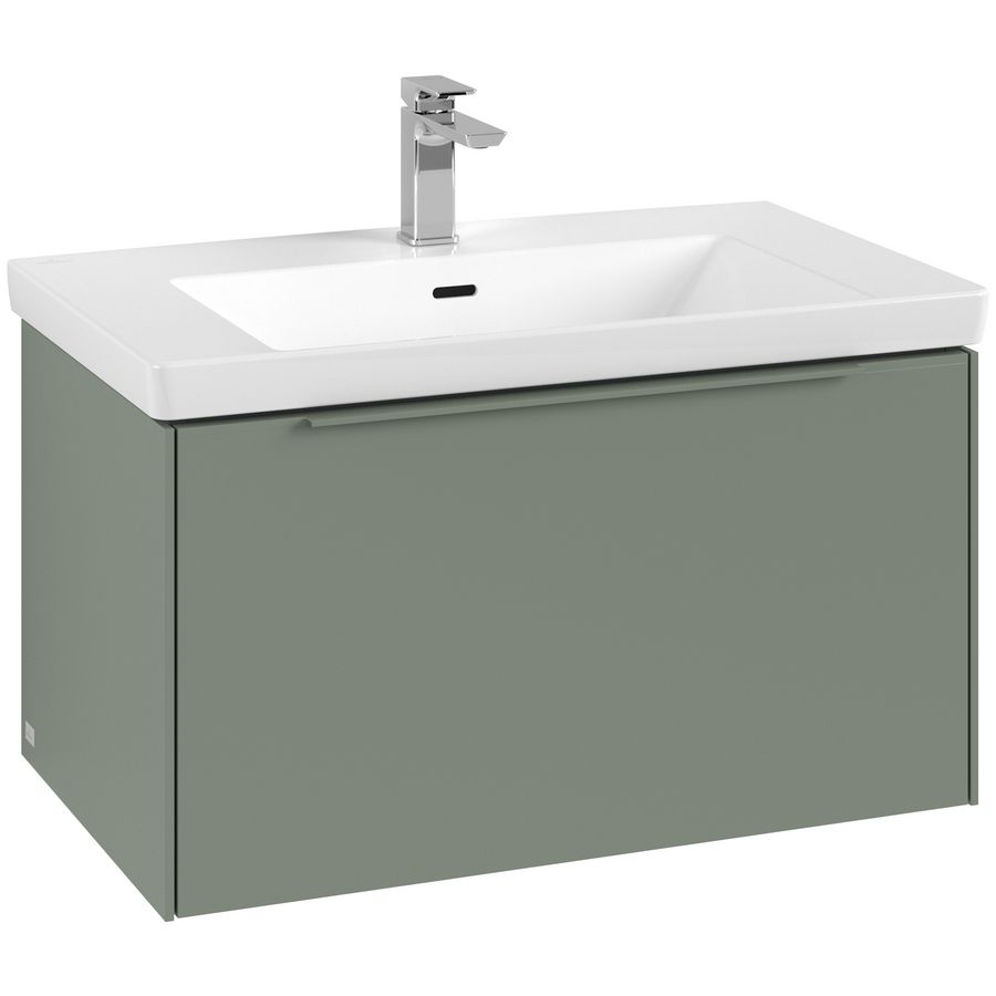 Wastafelonderkastkast SUBWAY 3.0 772x429x478mm Soft Green C573L2AF greep monochroom