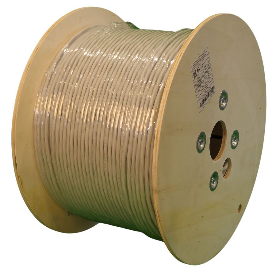 Bulk kabel Cat.6A U/UTP DCA massief AWG23 LSZH grijs 500 met