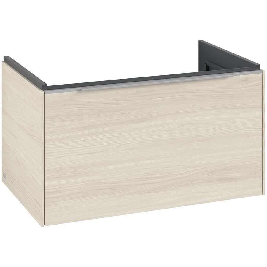 Wastafelonderkastkast SUBWAY 3.0 772x429x478mm White Oak C57300AA greep alu. glans