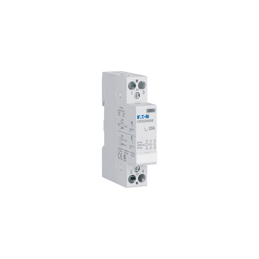 Installatierelais 8V AC/DC 20A 2NO 1TE