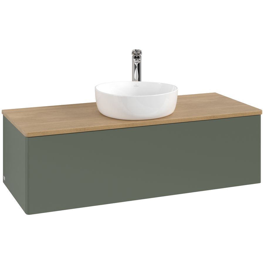 Wastafelonderkast Antao 1200x360x500mm L.Green Matt Lacquer L32051HL