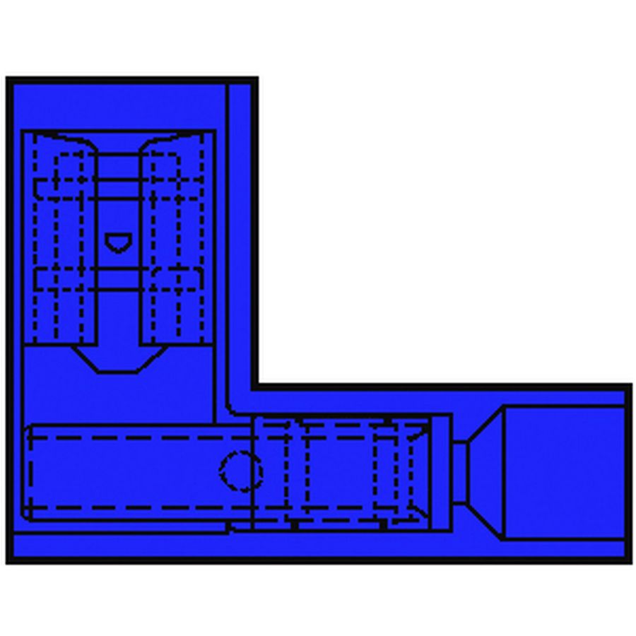Kist a 100st. Vol. geisoleerde vlakst.huls 1,5-2,5mm² lang