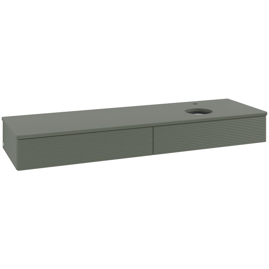 Wastafelonderkast Antao 1600x190x500mm L.Green Matt Lacquer K16150HL