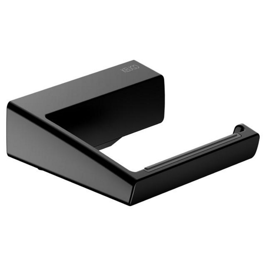 Toiletrolhouder open vorm/rolbreedte 100mm/ lijmset zwmat