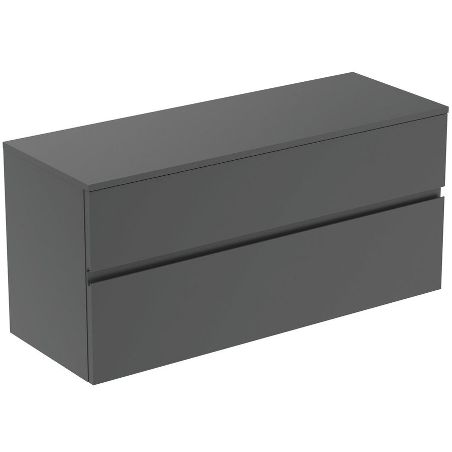 Wastafelmeubel 1202x440x558mm matt anthracite 2 laden Finesse