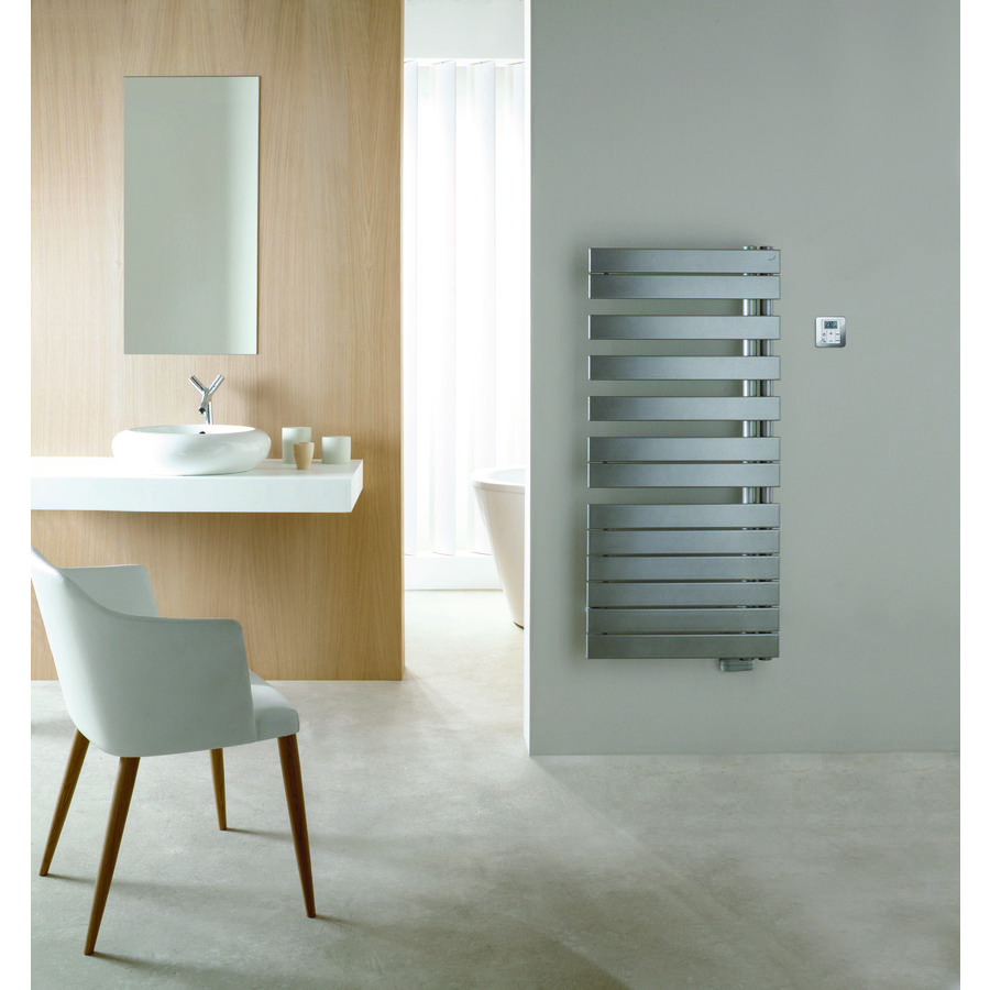 Elek.radiator Roda Spa Air Asym (LI) 874x550mm wit incl. ventilatorkachel 1000W