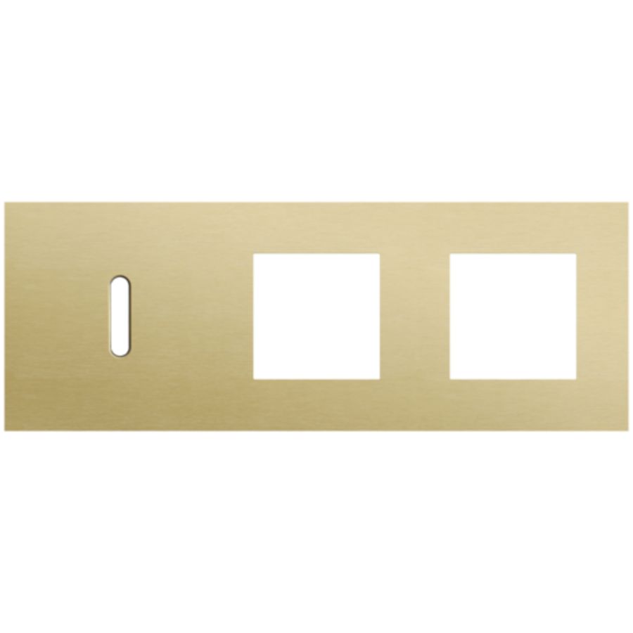 Afdekplaat 3-voud horiz. 71mm centerafst. 227-56705