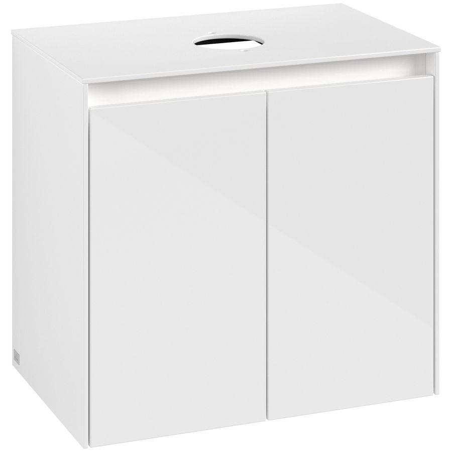 Wastafelonderkast Collaro 600x548x380mm Glossy White C150B0DH