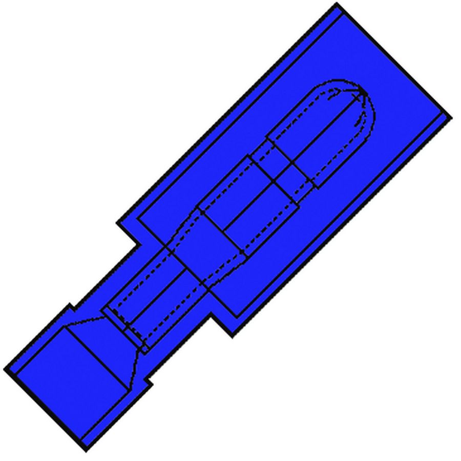 Kist a 100st. Vol. geisoleerde rondsteker 4mm 1,5-2,5mm²