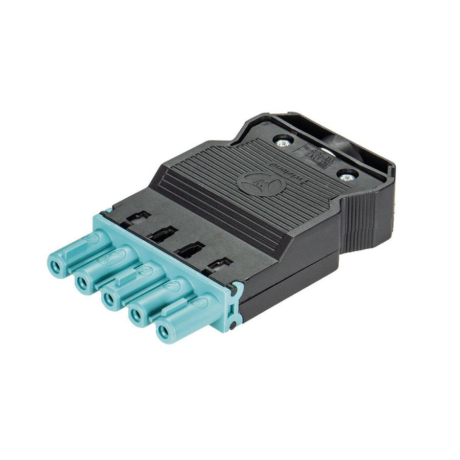Kabelsteker GST18I5 female turquoise schroef VVE=50