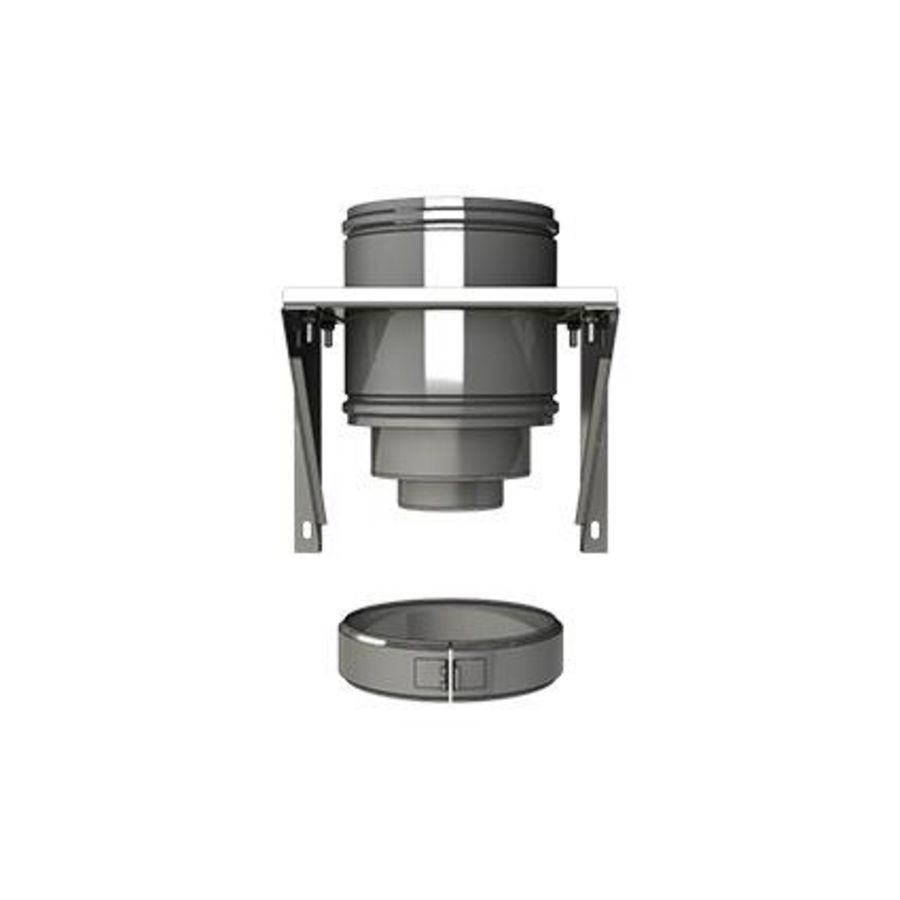 Console RVS voor Ø200/150/100, instelbaar 130-180mm
