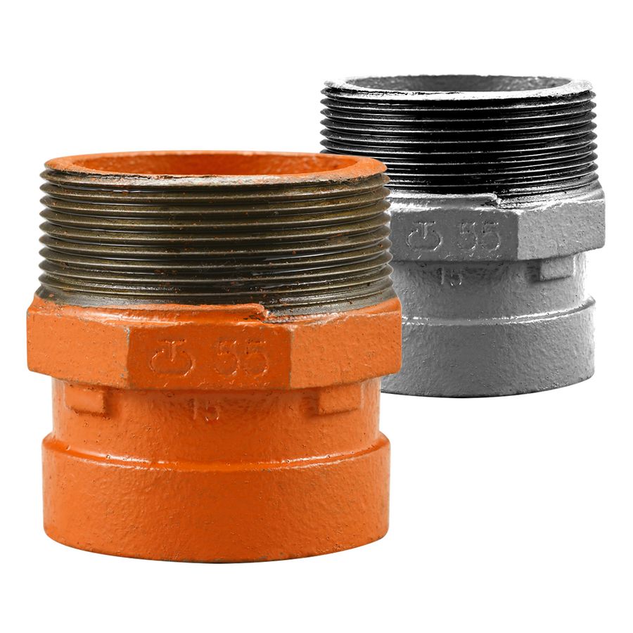 Verloop Shurjoint 55 MM 60,3xR2"bu.dr. oranje
