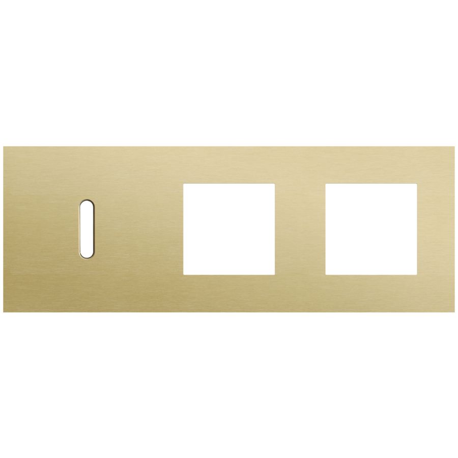 Afdekplaat 3-voud horiz. 71mm centerafst. 227-56705