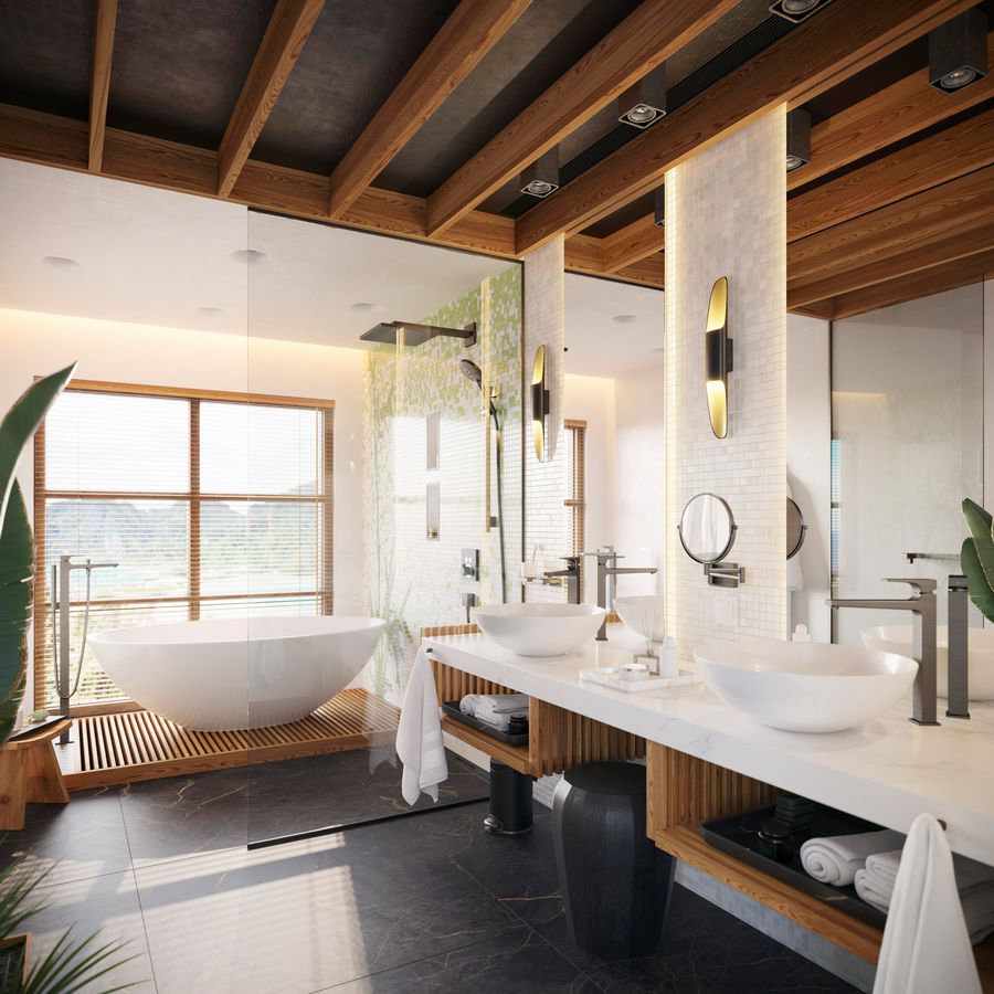 Afbouwdeel Shower Select thermostaat d-mengkraan brushed black chrome 2xfuncties