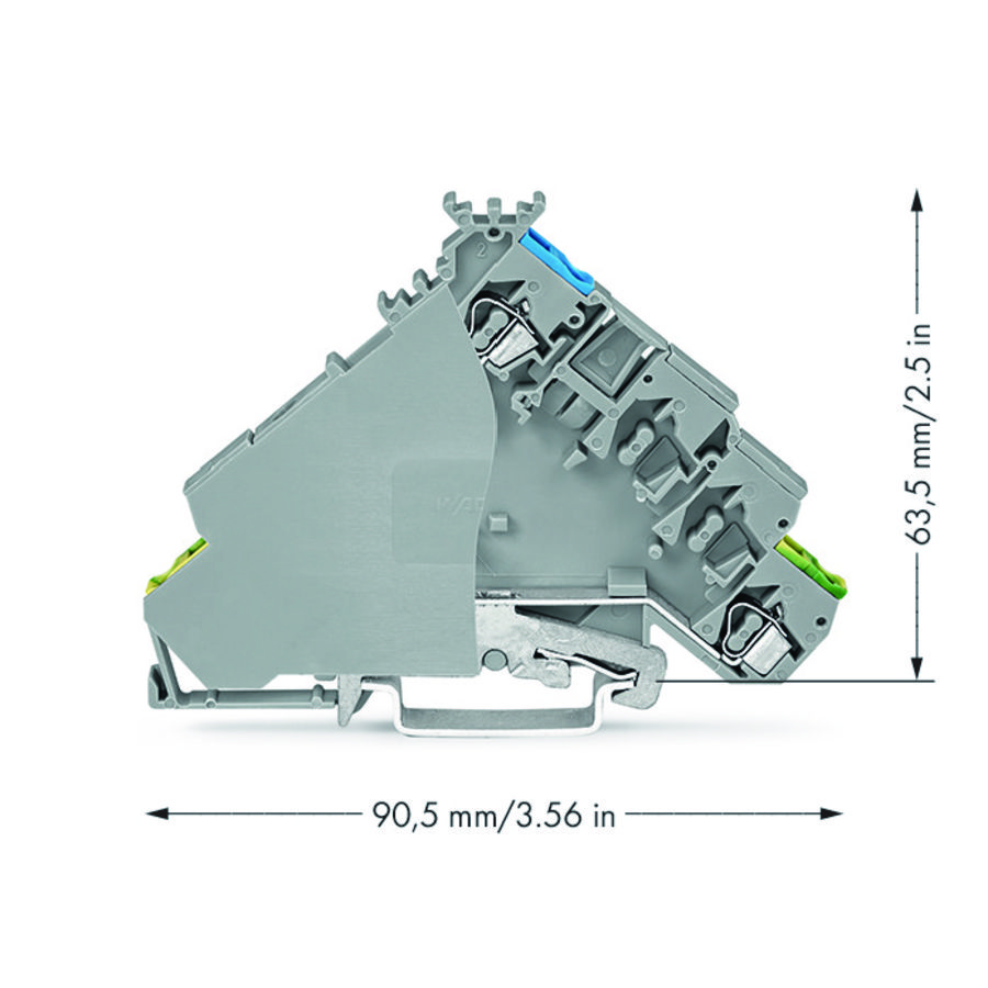 3-draads actuatorvoedingsklem 2,5mm² 280-578 VVE=20