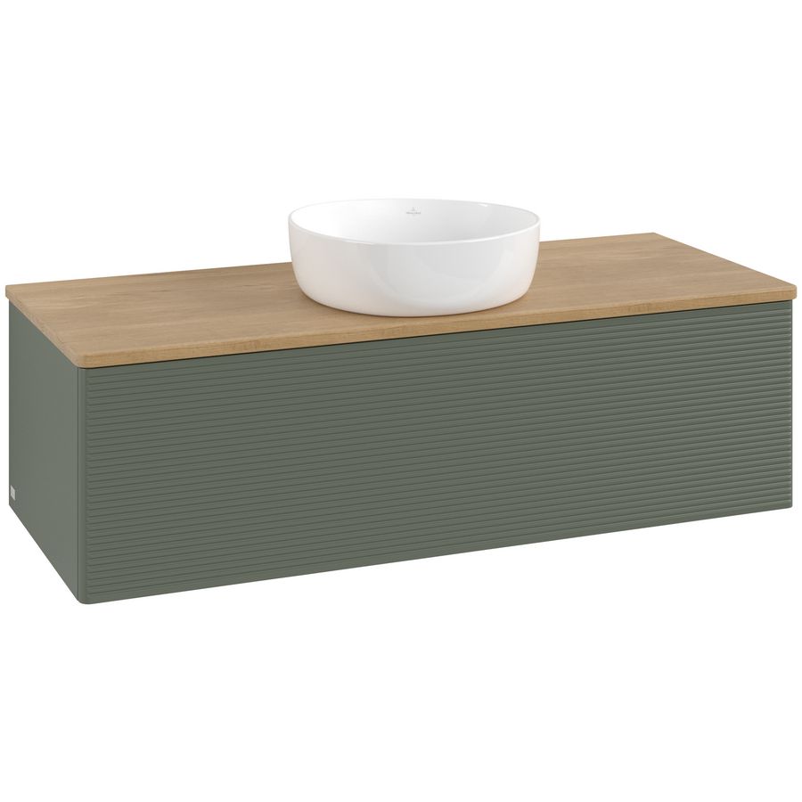 Wastafelonderkast Antao 1200x360x500mm L.Green Matt Lacquer L32111HL