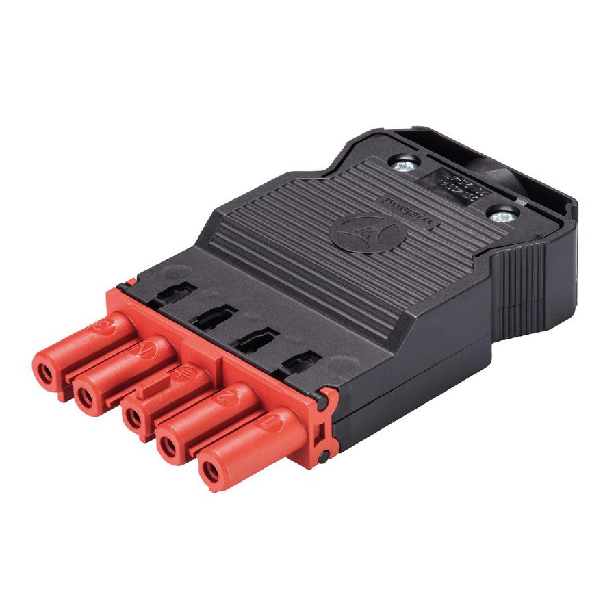 Kabelsteker GST18I5 female tomatenrood schroef VVE=50