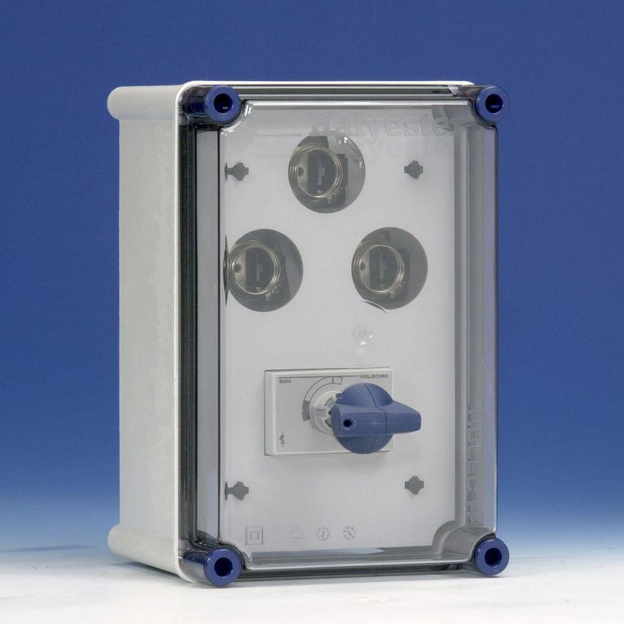 Schakelveiligh.kast 63A 4p Duco+3xDII